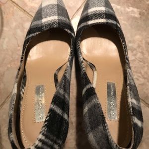 BCBG Plaid Pumps